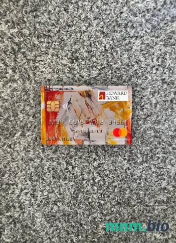USA Maryland Howard Personal bank wygląd zdjęcia mastercard skan PSD + zdjęcie